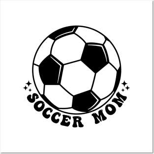 In My Soccer Mom Era Retro Groovy Soccer Mama Sports Parent Posters and Art